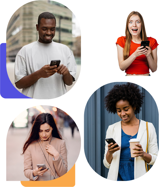 Biz Customers on phones